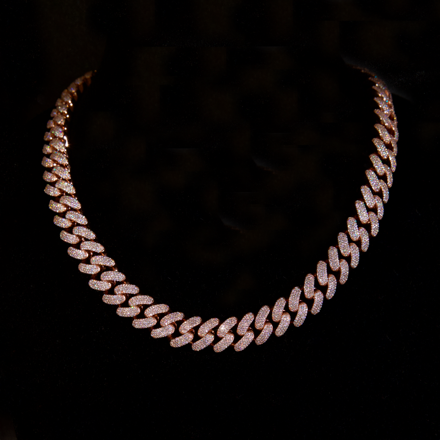 Rose gold miami 2025 cuban link chain