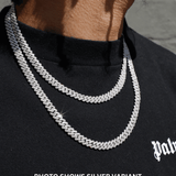 8mm Prong Cuban Link Chain (Rose Gold)