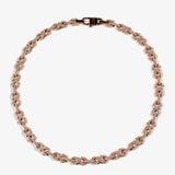 Iced Infinity Thorn Chain - Rose