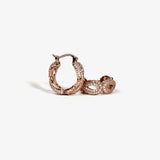 Iced Infinity Thorn Earrings - Rose