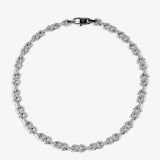 Iced Infinity Thorn Chain - White