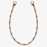 Barbed Wallet Chain - Rose