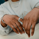 Baguette Ring in White Gold