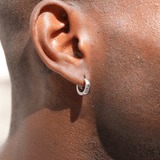 Hoop Earrings (Silver) - 4mm