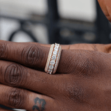 Spinning 5-Row Band Ring in Yellow Gold