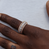 Spinning 5-Row Band Ring in Yellow Gold