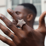 Layered Star Ring in Yellow Gold