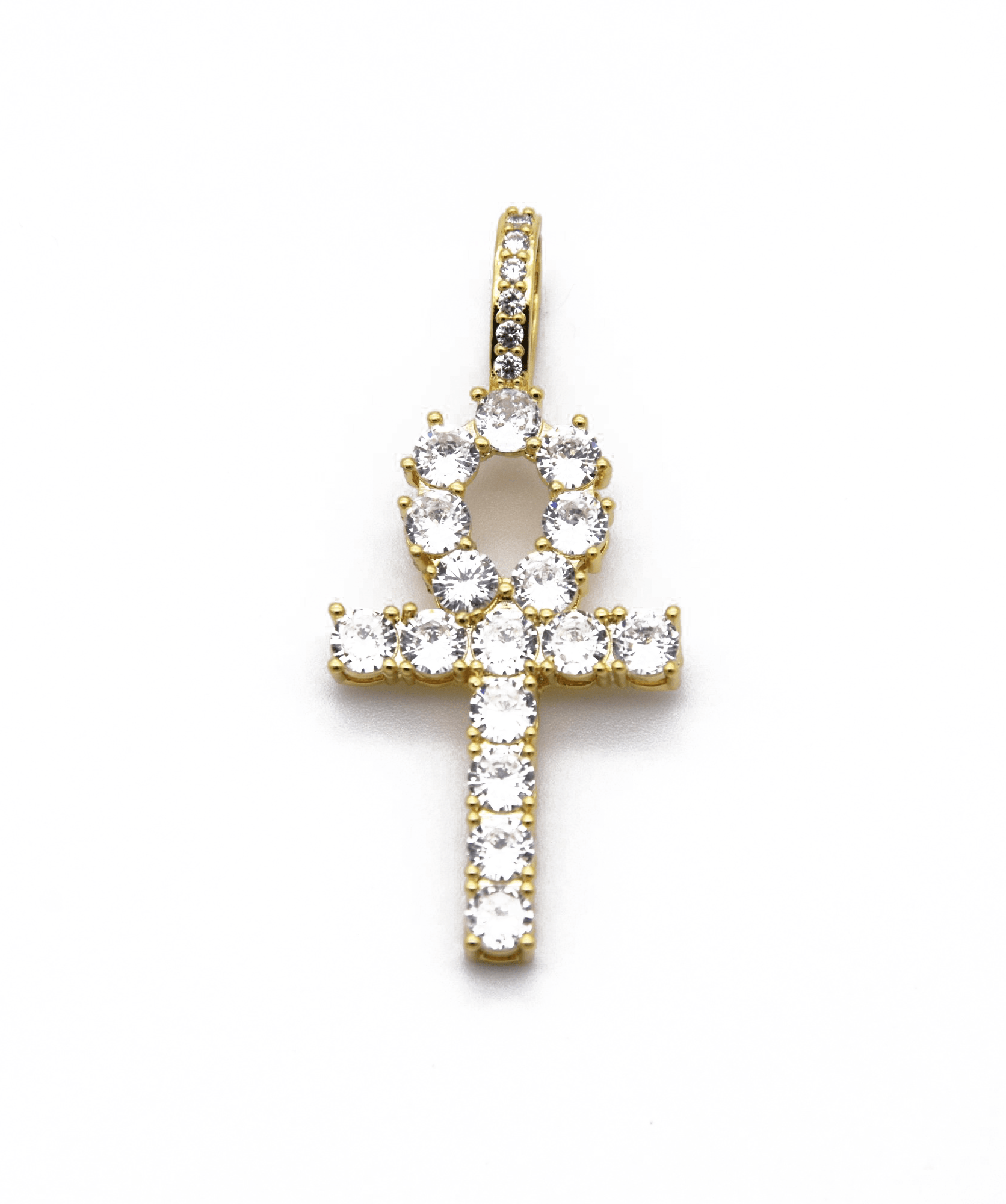 Diamond Ankh Cross Pendant