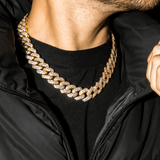 Cuban Style Chain, 18mm Iced Cuban Link Chain