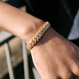 10mm Diamond Prong Link Bracelet