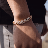 10mm Diamond Prong Link Bracelet