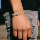 10mm Diamond Prong Link Bracelet