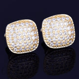 Round-Edge Earrings, 10mm Round-Edge Earrings