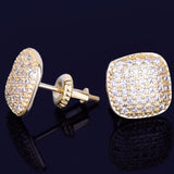 Round-Edge Earrings, 10mm Round-Edge Earrings