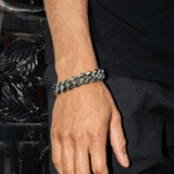 White Gold Bracelet, 18mm Miami Cuban Link Bracelet in White Gold