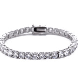 Round-Cut Tennis Bracelet in White Gold