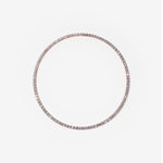 Diamond Tennis Chain | colour:rose | Product view