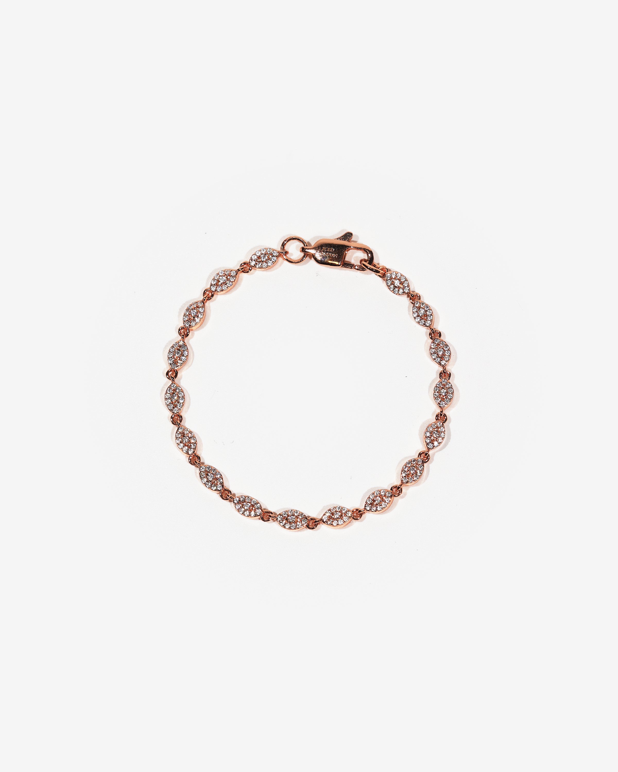 3mm Eye Bracelet | colour:rose | Product view