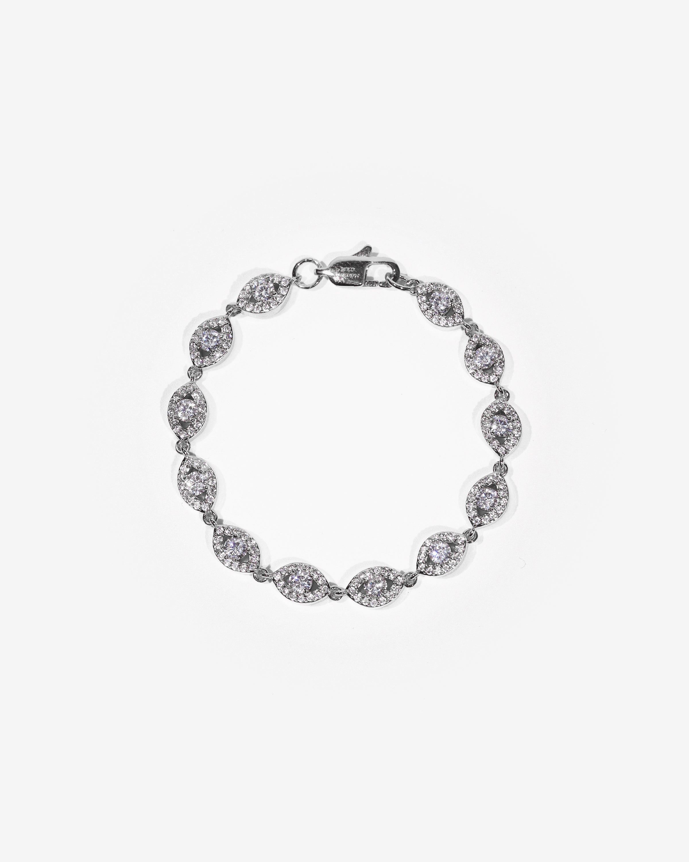 6mm Eye Bracelet | colour:white | Product view