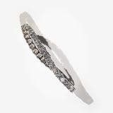 Diamond Tennis Bracelet | colour:white | Product view