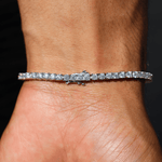 Diamond Tennis Bracelet | colour:white | Design and styling detail