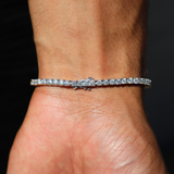 4mm Tennis Bracelet (White Gold)