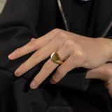 Square Signet Ring - Yellow