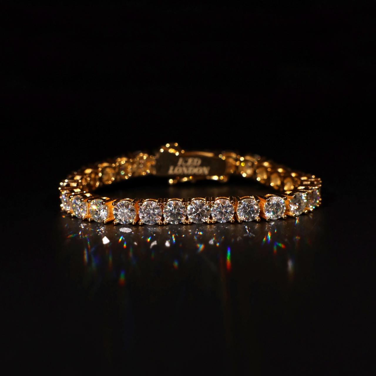 6mm Round-Cut Tennis Bracelet in Yellow Gold