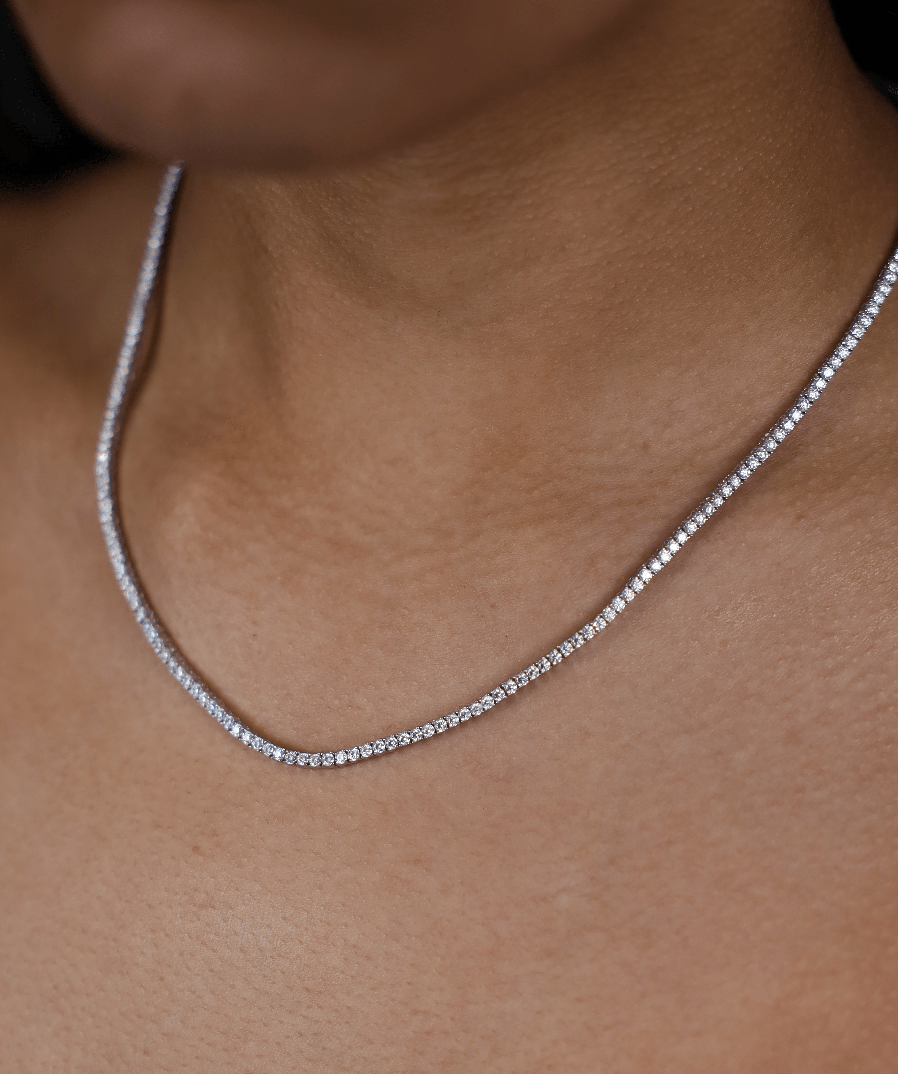 Micro 2025 tennis necklace
