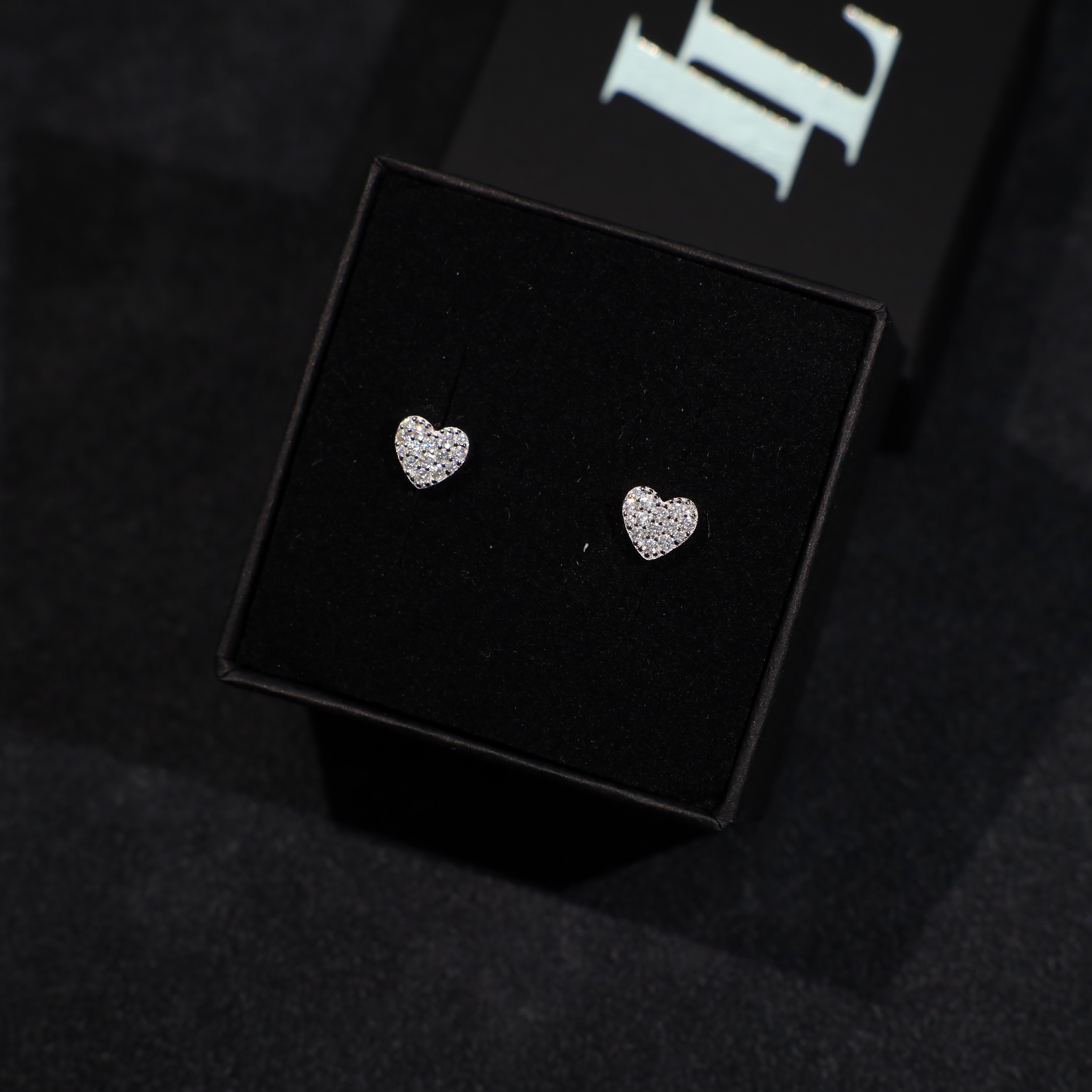 Mini Heart Earrings (Silver)