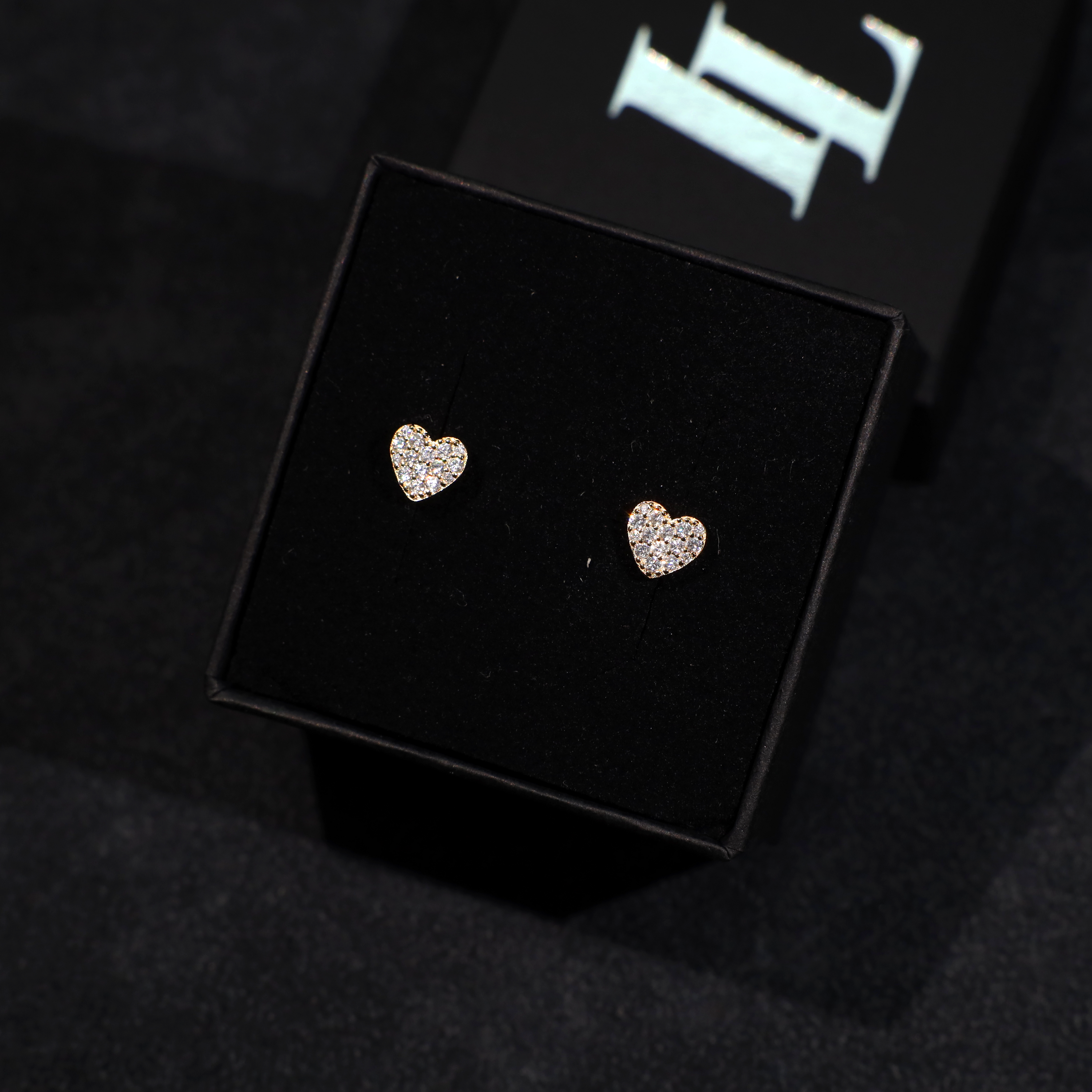 Mini Heart Earrings (Gold)