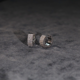 Huggie Hoop Earrings in White Gold