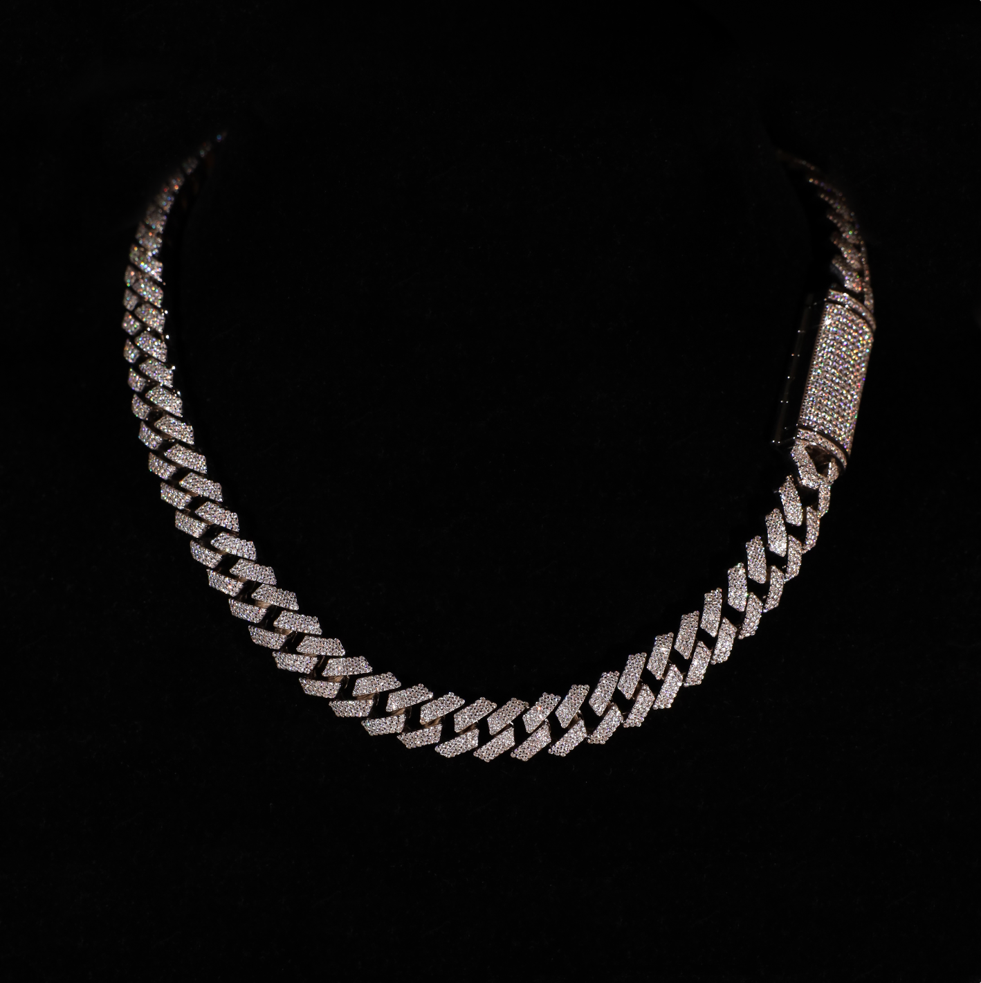 12mm Prong Cuban Link Chain (Silver)