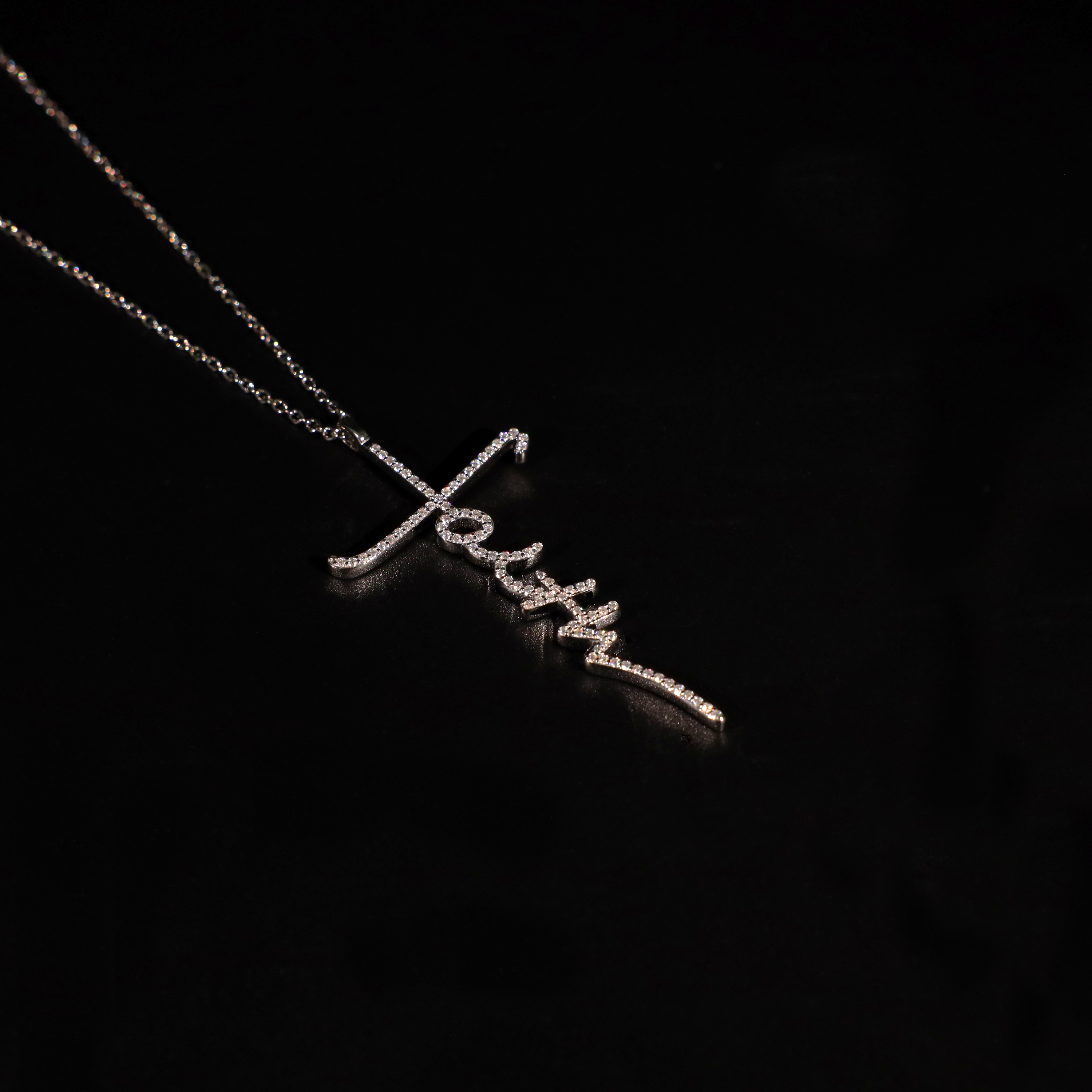 Faith Cross Necklace (Silver)