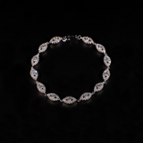 6mm Eye Bracelet (White Gold)