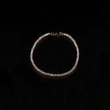 Micro Tennis Bracelet (Gold)