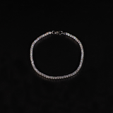 Micro Tennis Bracelet in White Gold