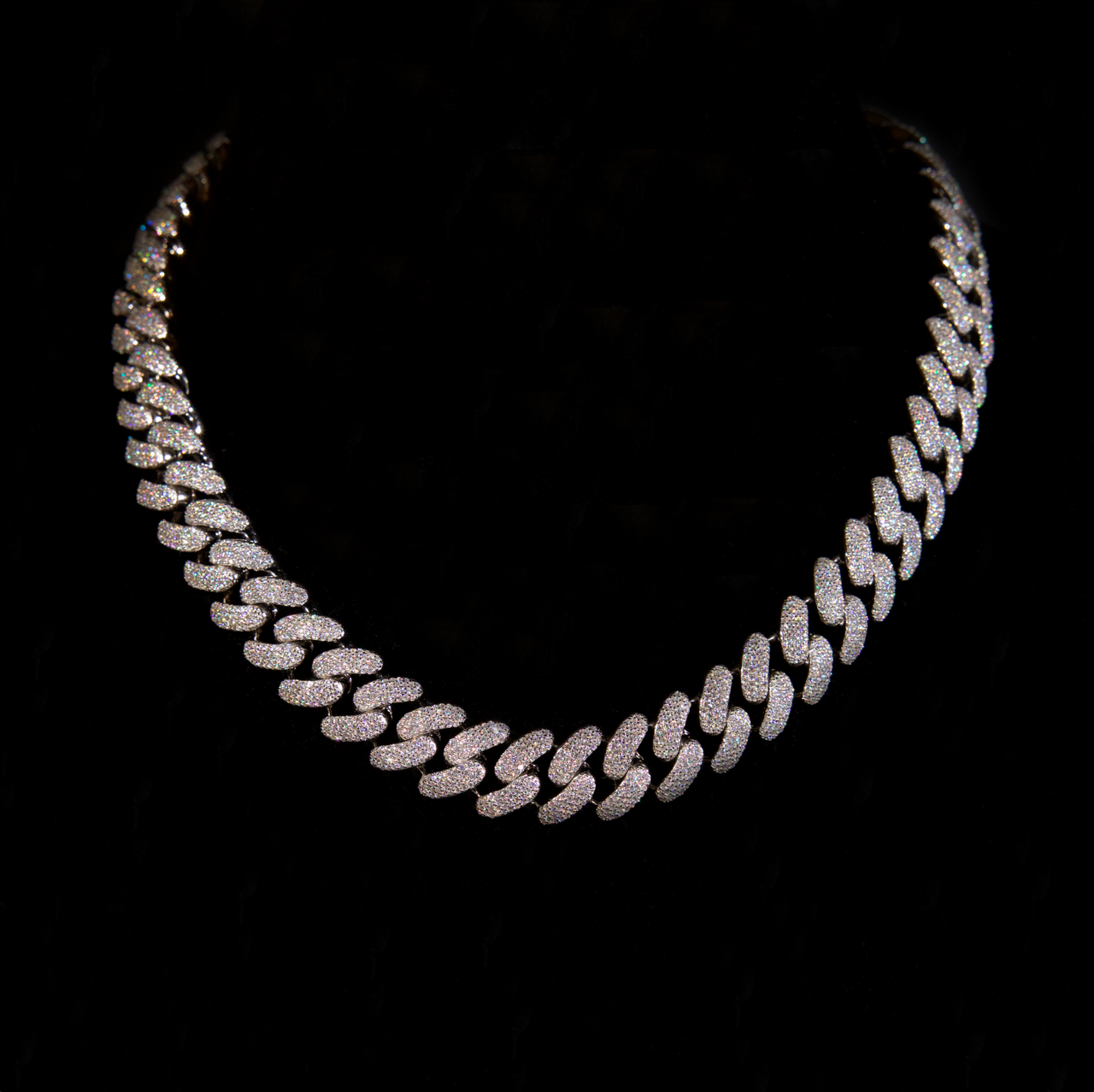 Silver Cuban Chain, 15mm Miami Cuban Link Chain (Silver)