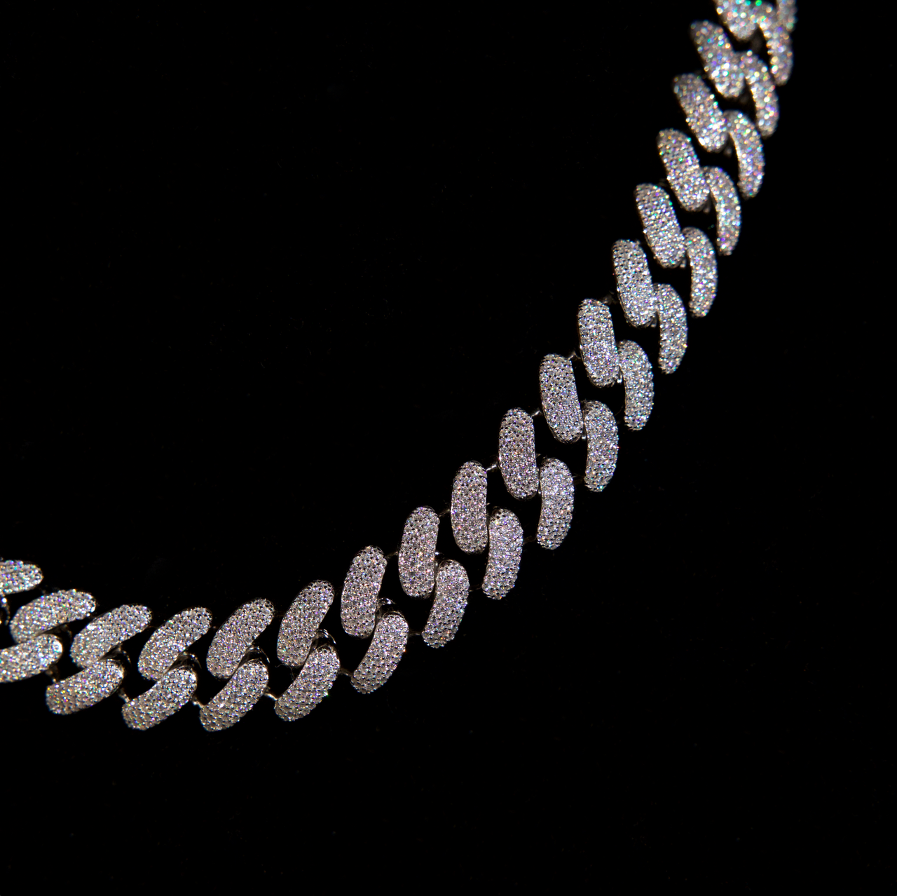 Silver Cuban Chain, 15mm Miami Cuban Link Chain (Silver)