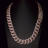 20mm Raised Pointer Cuban Link Chain