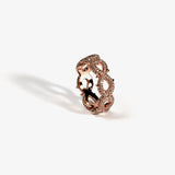Iced Infinity Thorn Ring - Rose