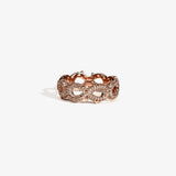 Iced Infinity Thorn Ring - Rose
