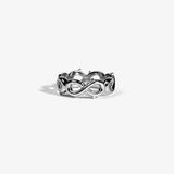 Infinity Thorn Ring - White