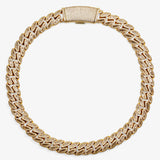 Oval Baguette Cuban Chain - Yellow