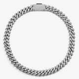 15mm Miami Cuban Link Chain - White