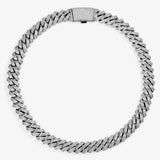 15mm Prong Cuban Link Chain - White