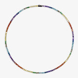 Rainbow Tennis Chain - White
