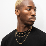 3mm Rope Chain in Yellow Gold