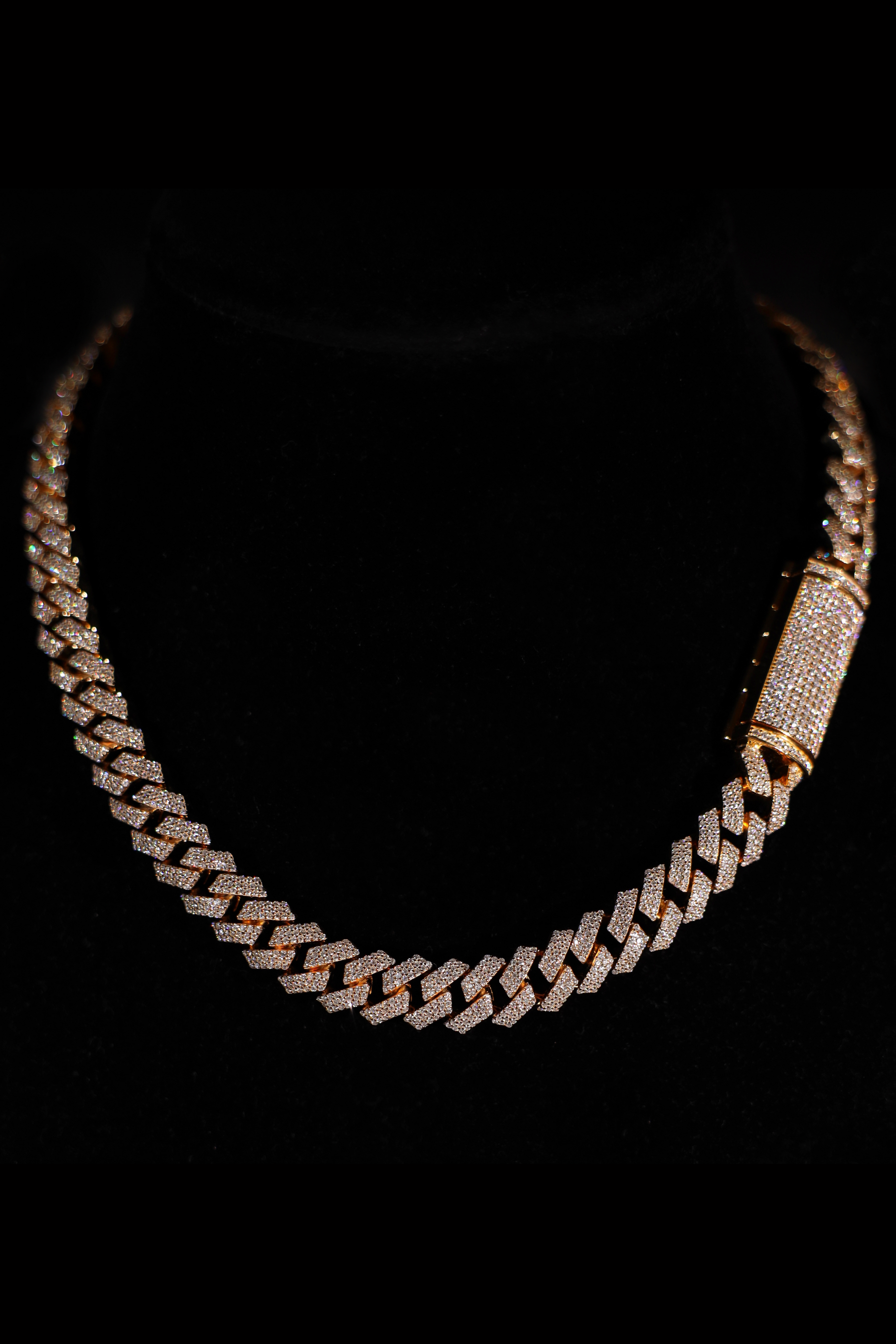 12mm Prong Cuban Link Chain (Gold)