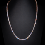 4mm Tennis Necklace in Rose Gold